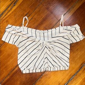 Striped Off-Shoulder Top
